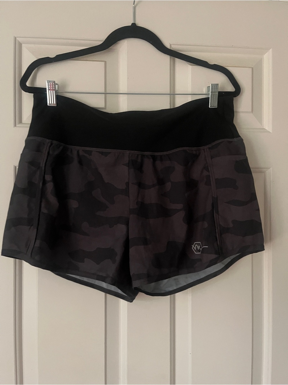 Maven Thread Black & Grey Camo Running Shorts